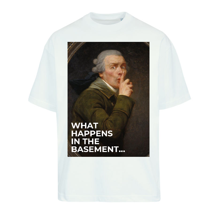 T-Shirt Uomo Oversize | WHAT HAPPENS IN THE BASEMENT