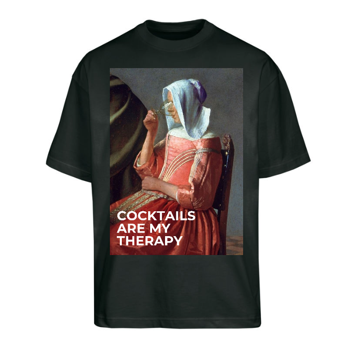 T-Shirt Uomo Oversize | COCKTAILS ARE MY THERAPY