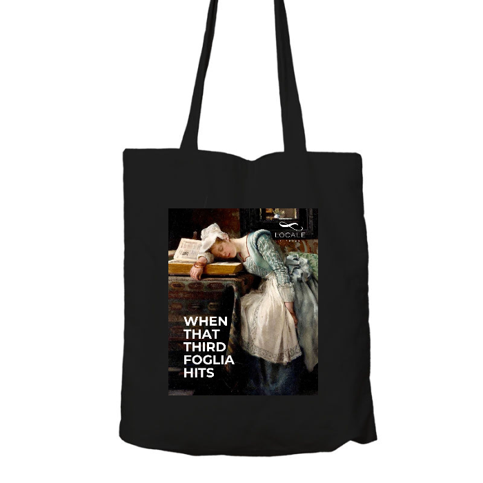 Shopper in cotone Organico I WHEN THAT THIRD FOGLIA HITS