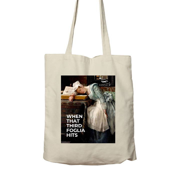 Shopper in cotone Organico I WHEN THAT THIRD FOGLIA HITS