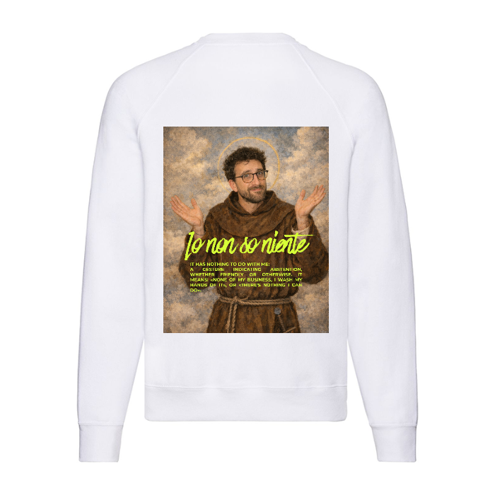 Felpa Unisex Girocollo | IO NON SO NIENTE